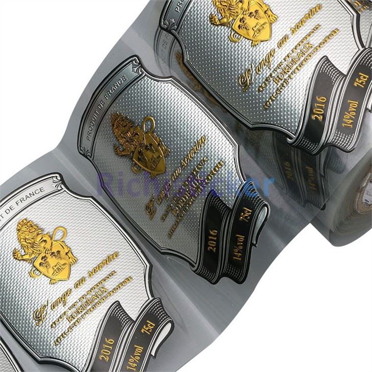 Self Adhesive Wine Bottle Decal Labels