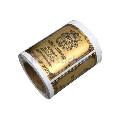 Adesivi per bottiglie di vino in metallo